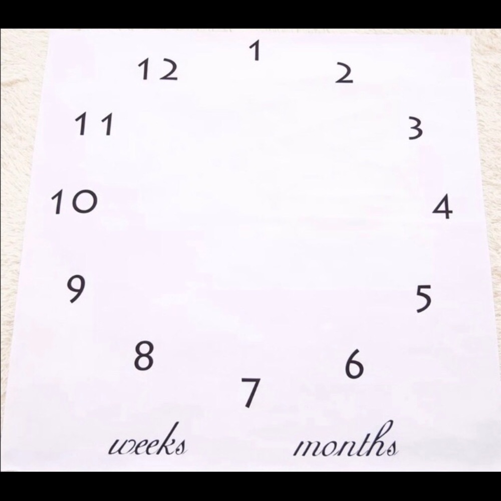 Baby milestone blanket for photos
